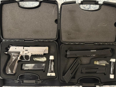 Se vende Sig Sauer p226 XFIVE 9 mm parabellum en perfectas condiciones de uso y funcionamiento, es el 01