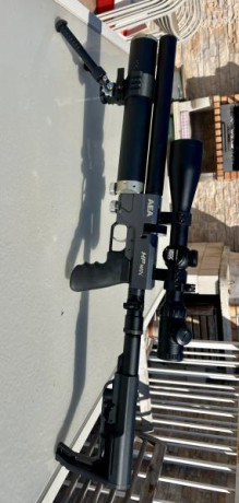 En venta carabina del 7,62 marca AEA HP Max a estrenar, es de culata plegable y retráctil, incorpora bipode+soporte,2 00