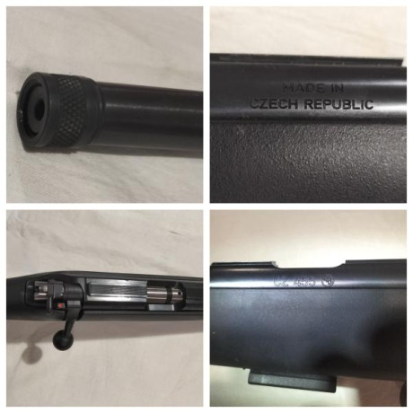 Vendo rifle CZ 455 , calibre 17 HR. 
Impecable! 30 disparos realizados.
 Con rosca homologada. Disparador 02