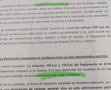 Buenos días, 

Os paso la Resolución de la Dirección General de la Guardia Civil, sobre las medidas de 120
