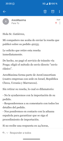 Buenas, soy nuevo en el foro ya que me he registrado casi solamente para narrar lo que está siendo mi 30