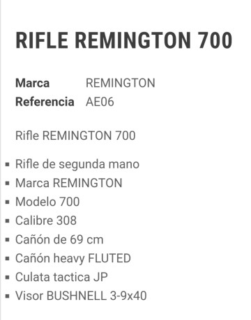 Se vende Remington 700 inox
Con todo lo que se ve en las fotos
Precio 1450€ 10