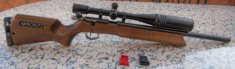 Por cese actividad, vendo carabina Anschutz 64 Sporter BR CB .22LR, con disparador 5098.
Único propietario. 12