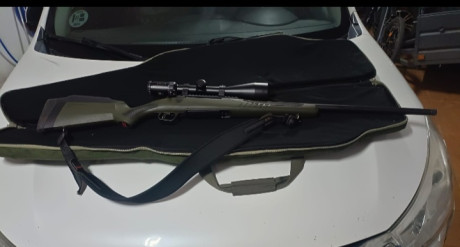 Un compañero vende un rifle rectilineo Savage modelo Impulse en calibre 300 Winchester magnum prácticamente 00