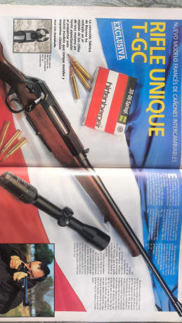 Buenas tardes! Se vende Rifle Unique T-GC calibre 30-06.

-2 cargadores ( 6 y 4 cartuchos)
-Base y anillas 12