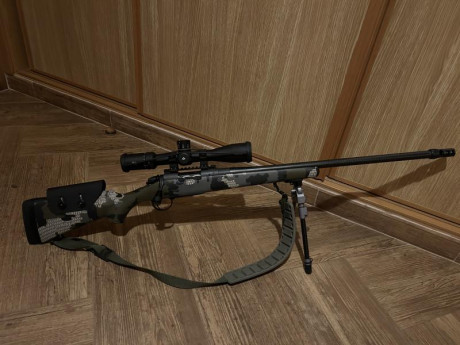 Por cambio de planes :

Bergara Ridge Carbon 6.5 Prc:

- cañón carbono
- hidroimpresion kuiu
- disparador 01