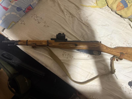 Se vende montura Mosin nagant es la que sustituye el alza trasera por un rail picantinny sin modifica 00
