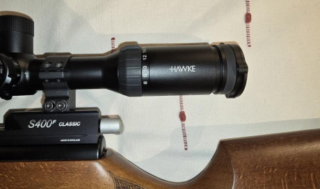 Vendo carabina AIR ARMS S400 CLASSIC calibre 4.5 16J
INCLUYE:
VISOR HAWKE AIRMAX 8-32x50
Bolsa de transporte
Incluye 11