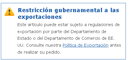 Hola buenas tardes, tengo entendido que tiendas de accesorios de armas en EEUU como OpticsPalnet no envían 101