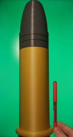 Impresiona a cualquiera con esta réplica decorativa de bala calibre .22, fabricada en 3D de alta precisión 00