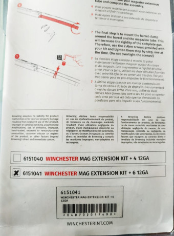 Tubo extensor cartuchos Winchester para escopetas calibre 12.
Está en La Coruña.
145 euros. 00