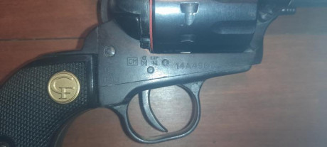 PONGO A LA VENTA ESTE MAGNIFICO REVOLVER SIMPLE ACTION CALIBRE 22 LR, DE 19 TIROS

Revólver CGIAPPAS FIREARMS 11