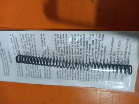 Por no tener ya el arma. Vendo muelle e chapa plana 13lbs ideal municion recargada para mp9, mp9 pro o 00