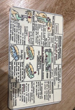 En venta instrucciones originales de pistola pressin muy buen estado. El precio incluye envío por carta 01