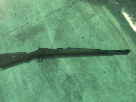 Se vende Mauser Kar 98 inutilizado, punzonado BKA, inutilizacion alemana. Misma numeración en todas sus 01