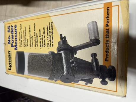 Vendo dosificador de pólvora LYMAN 55. Precio 80€. 00