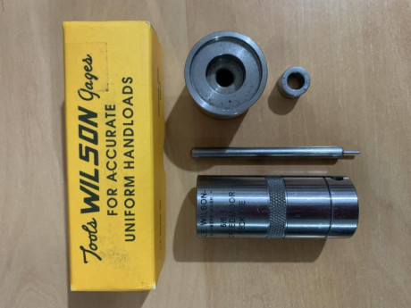DAI Wilson Sinclair.
Para 6.5 creedmoor.
Posicionado de puntas ultra-micrómetro 0.0005 de pulgada por 00