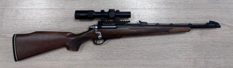 Se vende remington 600  con cerrojo  "Pata de perro" calibre 35rem.
Lleva montado un carril 01