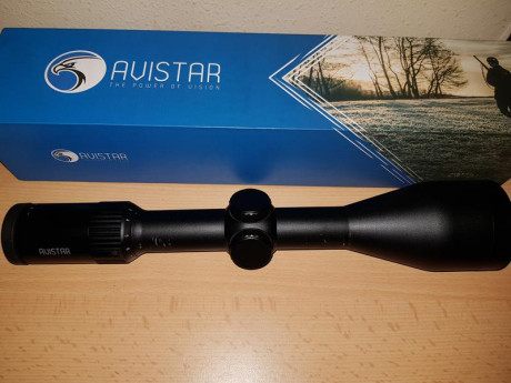 Vendo visor Avistar 3-12x56 retícula iluminada. Solo montado en rifle y vuelto a quitar, quedaron las 01