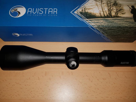 Vendo visor Avistar 3-12x56 retícula iluminada. Solo montado en rifle y vuelto a quitar, quedaron las 00