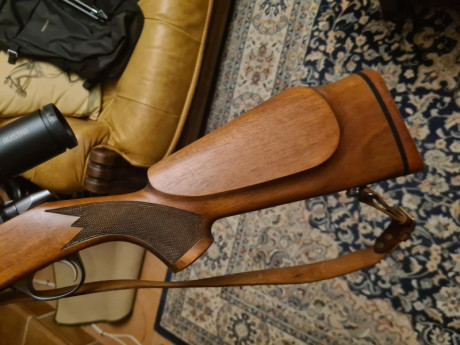 Vendo rifle Sako caja larga o Stutzen, estado PERFECTO, calibre 300 WM, incluye monturas Sako de 30 mm 12