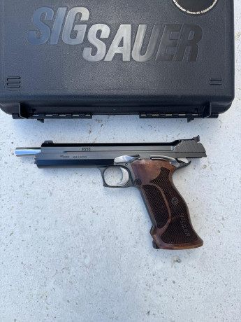 Vendo por no usar Sig Sauer P210 ,9x19 fabricado en Alemania de 6¨  2 cargadores , caja original, en estado 51