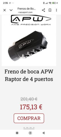 Se vende freno de boca y compensador de armonicos
Nuevos rosca 18-1 para Bergara o nacionales
Zona Barcelona 40