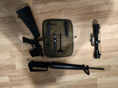 cambiaria adler m16 con visor Bushnell  ,2 cargadores (,no se venden sueltos)  llaves originales ,muy 02