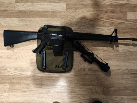 cambiaria adler m16 con visor Bushnell  ,2 cargadores (,no se venden sueltos)  llaves originales ,muy 12