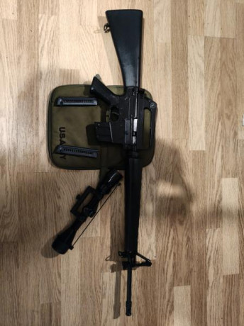cambiaria adler m16 con visor Bushnell  ,2 cargadores (,no se venden sueltos)  llaves originales ,muy 11