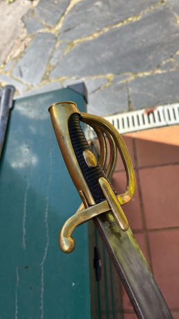 Hola a todos:
A ver si podéis decirme algo sobre este sable. No tengo demasiada idea del tema, ¿pero podría 10