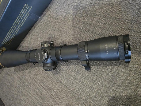 Leupold vx6 HD 4x24x52 con reticula  cds-cl2 iluminada, tubo de 34 y torreta con corrección en 1/4 moa. 00