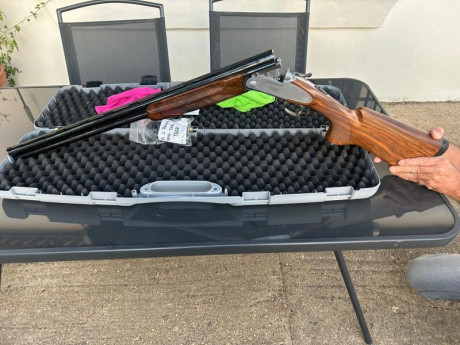 Cañon 76 y de 2y 1 estrllas escopeta de reestreno solo un cajon de cartuchos .pletinas enteras una belleza 02