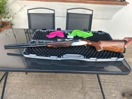 Cañon 76 y de 2y 1 estrllas escopeta de reestreno solo un cajon de cartuchos .pletinas enteras una belleza 01