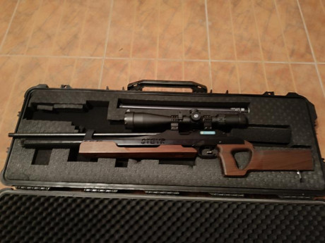 En venta carabina de hunting y de benchrest. Es una Steyr 110 hunting adaptada para realizar benchrest. 12
