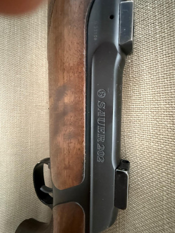 Un amigo vende tu rifle Sauer 202 en calibre 7mm Remington Magnum con bases apel incluidas.

El rifle 10