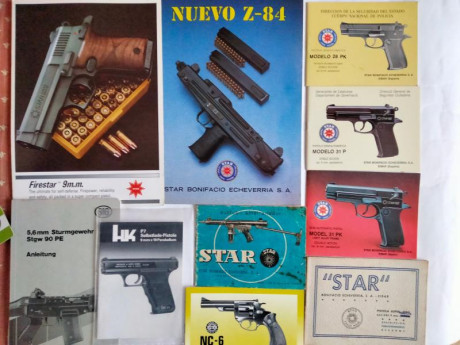 Hola, pongo a la venta unos cuantos manuales originales antiguos y algo mas recientes

Manuales Star 28PK 40
