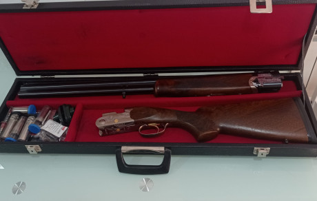 Buenos días,
Un compañero de afición vende su Beretta Ultraligth del 12 , cañon de 71cm, con maletin, 01