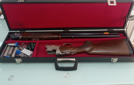 Buenos días,
Un compañero de afición vende su Beretta Ultraligth del 12 , cañon de 71cm, con maletin, 00