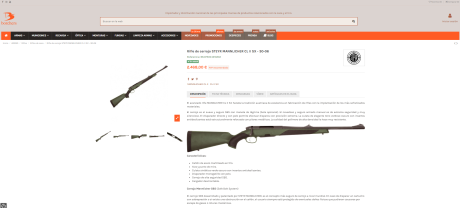 Vendo Steyr Mannlicher CII SX , rifle de calidad con:

-Gatillo al pelo  francés, muy bueno.
-Carril picatinny.
-Miras 100