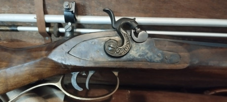 Vendo Carabina HAWKEN cal 50 Marca EX fabricado en España. 
Varios accesorios: 35 maxibalas y turquesa 20
