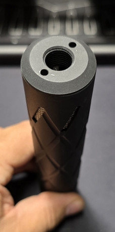 Moderador para PCP en perfecto estado. Solo probado. Comprado en 2025.
Marca 0dB. Version larga con compensador 01