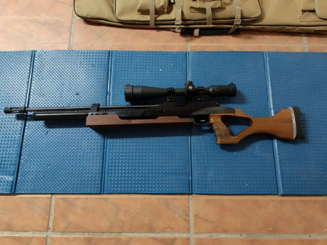 En venta carabina de hunting y de benchrest. Es una Steyr 110 hunting adaptada para realizar benchrest. 90