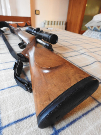 Vendo rifle cerrojo Mauser M03 en calibre 300 WSM con monturas originales Mauser. Precio 1900 €. Regalo 11