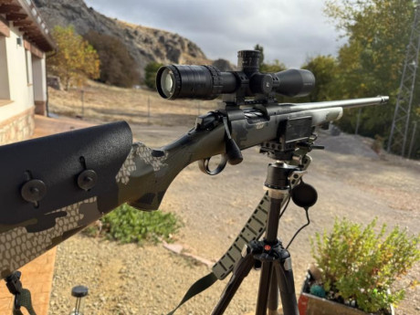 Por cambio de planes :

Bergara Ridge Carbon 6.5 Prc:

- cañón carbono
- hidroimpresion kuiu
- disparador 80