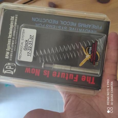 Sistema de reducción de retroceso DPM para Glock.

- Modelo: 17-22-.
- Diseñado para Glock gen 3.
- Sustituye 01