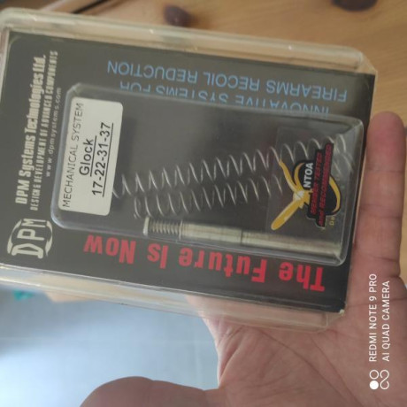 Sistema de reducción de retroceso DPM para Glock.

- Modelo: 17-22-.
- Diseñado para Glock gen 3.
- Sustituye 00