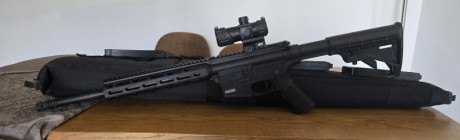 Vendo carabina Smith and wesson m&p15-22 sport red/Green dot en perfectas condiciones,  muy poco uso, 00