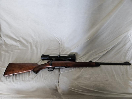 Rifle de cerrojo calibre 7x64, prácticamente nuevo. Montaje Appel  original y visor  Zeiss  VM 2,5-10x50 02