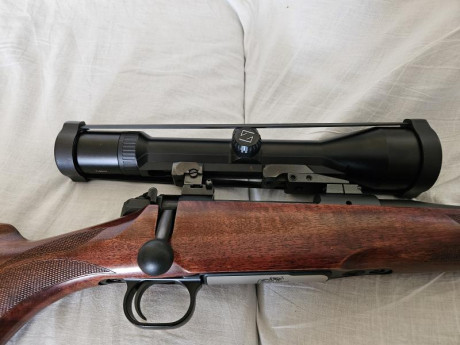 Rifle de cerrojo calibre 7x64, prácticamente nuevo. Montaje Appel  original y visor  Zeiss  VM 2,5-10x50 01
